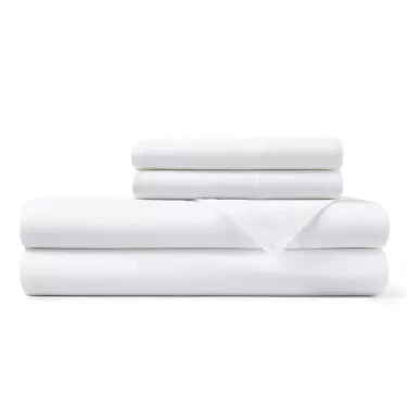 Merit Collection™ T250 Luxury Percale 60/40 Cotton/Polyester Flat Sheet White