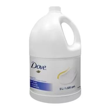 Dove Milk Hydrating Care Body Wash Refill 5L, bulk hotel amenity 3pcs per case