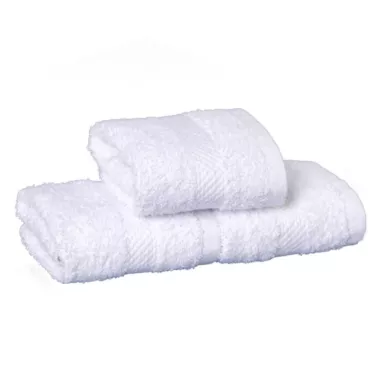 Breeze 100% Egyptian Cotton Face Towel 12/Pack |Size 13x13 | Weight 1.50 lbs./dz | Dobby Border | Color White