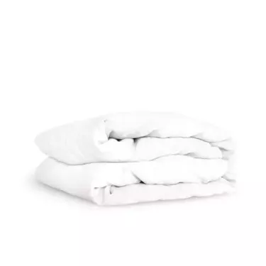 Merit Collection™ T300 Elegant Duvet Cover 60/40 Cotton/Polyester Twin 66"x88" White w/FLAP