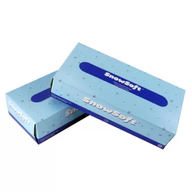 Snowsoft Facial Tissue 2-ply White 100/box - 30 boxes/Case