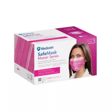 Medicom SafeMask Master Series Earloop Mask Level 3 Azalea Festival 50/box