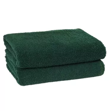 Adonis 100% Cotton Full Terry Bath Towel 6/Pack | Size 25x50 | Forest Green | Quick-Dry & Durable