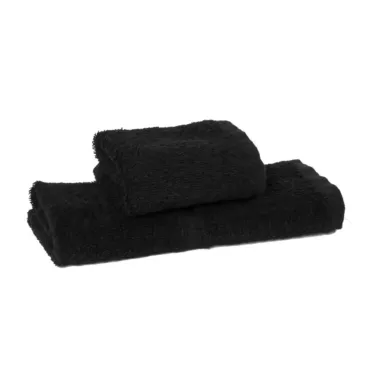 Adonis™ Full Terry Ring Spun Cotton Face Towels 13x13 wt. 1.60 lbs /dz. Black 12/Pack