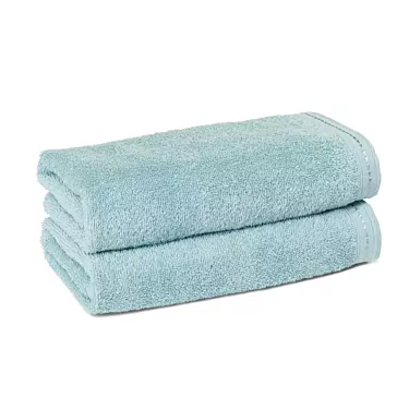 ZEN  Hand Towels 100% Certified Organic Cotton 4/Pack | Size 16x30 | Sky Blue |Eco-Friendly Luxury