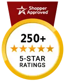 5 Star Excellence award from Shopper Approved for collecting at least 100 5 star reviews