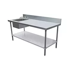 Shop Stainless Steel Worktables With Sink