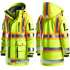 image of high visible parka from Linen Plus