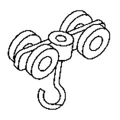 Shop Crochet à Roulettes pour Cloison  