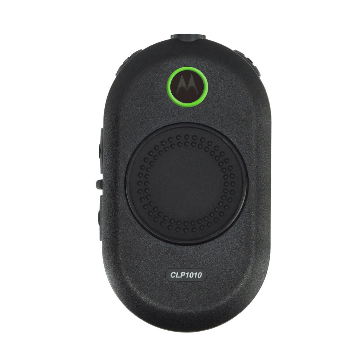 Motorola business two‑way radio in hand (representative image)