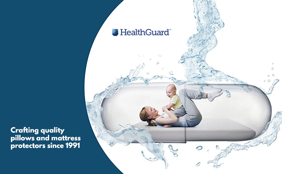 HealthGuard Barrier Plus Mattress Encasement 100 Waterproof and Bed